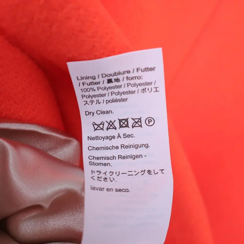 J. CREW Cocoon Coat NWT Italian Stadium Cloth Wool Blend Hunter Orange Women's 2 - Picture 10 of 10